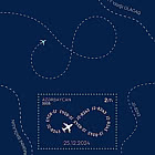 Postage Stamp dedicated to the Tragedy that Occurred during Azerbaijan Airlines Flight J2-8243 from Baku to Grozny