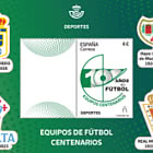 Sport - Squadre di calcio del Centenario: Real Oviedo, Rayo Vallecano de Madrid, Celta, Real Murcia C.F.