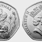 Christmas 1990 50p Coin