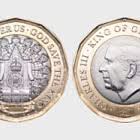 2024 – Moneta da £1 Sedia dell’Incoronazione