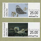 Этикетки франкировки – Белые совы в Гренландии