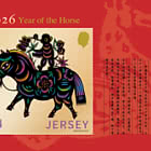 Lunar New Year - Year of the Horse - M/S postcard