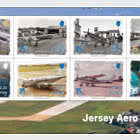 PRE-ORDER Jersey Aero Club 75 Years - Souvenir Sheetlet Mint