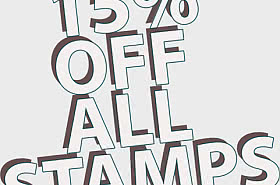 15% OFF ALL STAMPS - BLACK FRIDAY OFFER