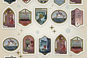 Dezember-Briefmarken