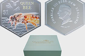 Moneda de Plata de Prueba de 1 Onza de la Abeja Reina