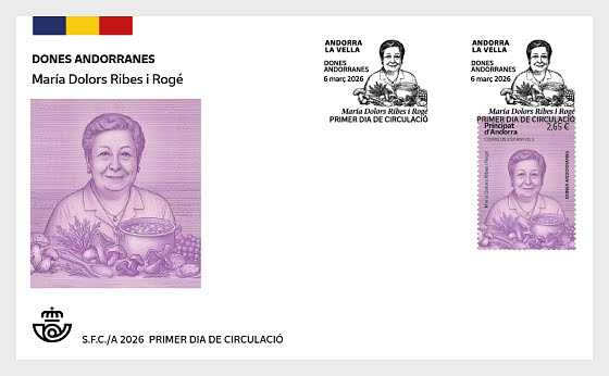 2026 Andorran Gifts - Maria Dolors Ribes i Roge - First Day Cover
