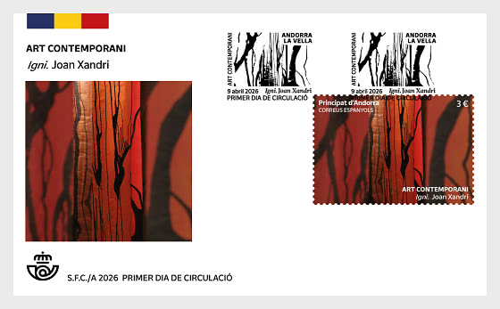 2026 Zeitgenössische Kunst, Igni.Joan Xandri - Ersttagbriefe