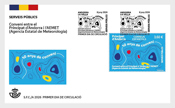 2026 Agreement between the Principality and AEMET - First Day Cover