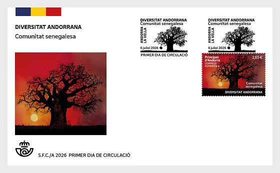 2026 Andorran Diversity - Senegalese Community - First Day Cover