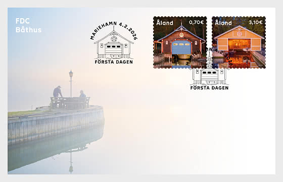 2026 Bootshaus - Kalmarnäs, Jomala & Lemström, Jomala - Ersttagbriefe