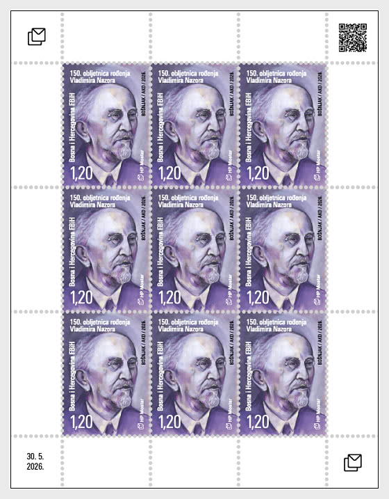 2026 150º Aniversario del Nacimiento de Vladimir Nazar - Mini Hojas