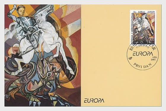 1997 Europa - 极限明信片