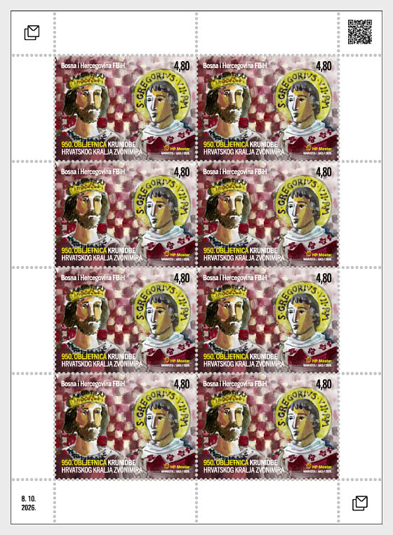 2026 950th Anniversary of the Coronation of the Croatian King Zvonimir - Sheetlets
