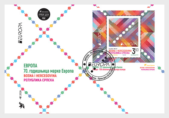 2026 ЕВРОПА - 70-летие европейской почтовой марки - Конверт первого дня