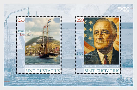 2026 St. Eustatius - 250 Years Independence of USA - Miniature Sheet