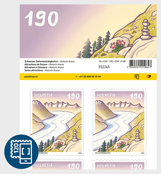 2025 PRE-ORDER Attractions de Suisse - Mini-feuilles