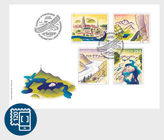 2025 PRE-ORDER Attractions de Suisse - Enveloppes de Premier Jour