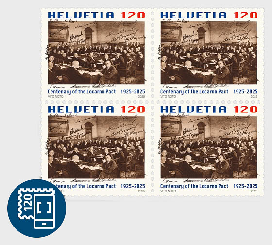 2025 PRE-ORDER Столетие Локарнского пакта (1925–2025) - Блок из 4