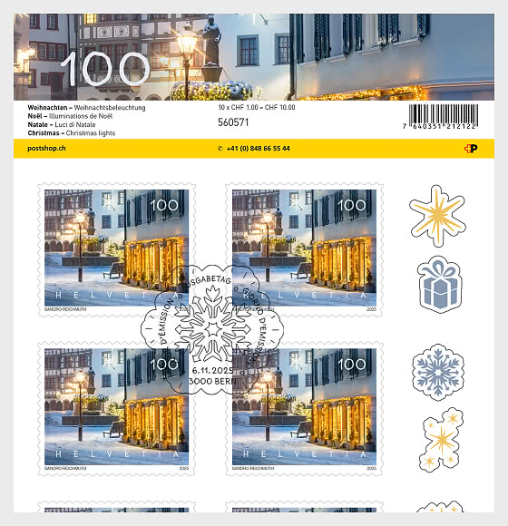 2025 PRE-ORDER Christmas - 1.00 Christmas Lights - Sheetlets CTO