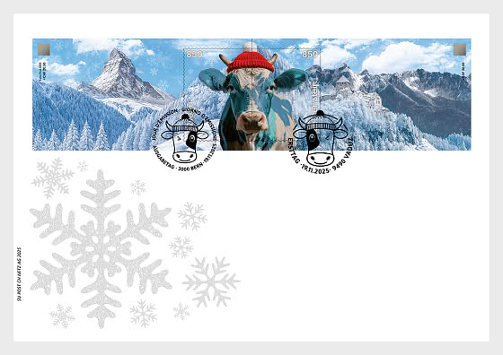 2025 Look Onvernal con Sello Criptográfico Suizo CHLI Azul - Sobre de Primer Dia