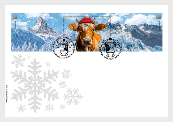 2025 Look Invernal con Sello Criptográfico Suizo CHLI Naranja - Sobre de Primer Dia