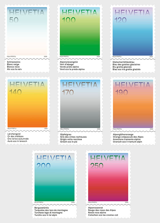 2026 PRE-ORDER 瑞士的色彩 - 套票