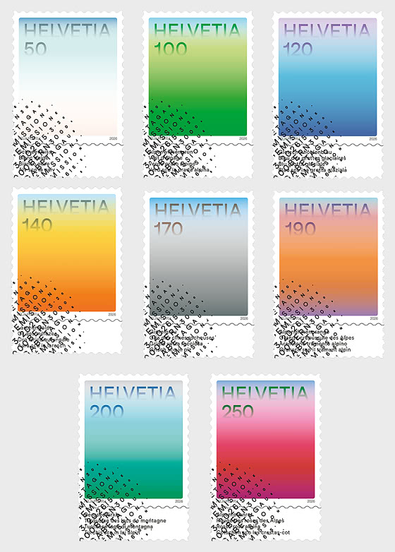 2026 PRE-ORDER 瑞士的色彩 - 套票 CTO