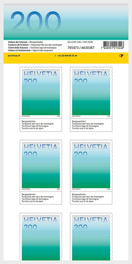 2026 PRE-ORDER 瑞士的色彩 - 小版张