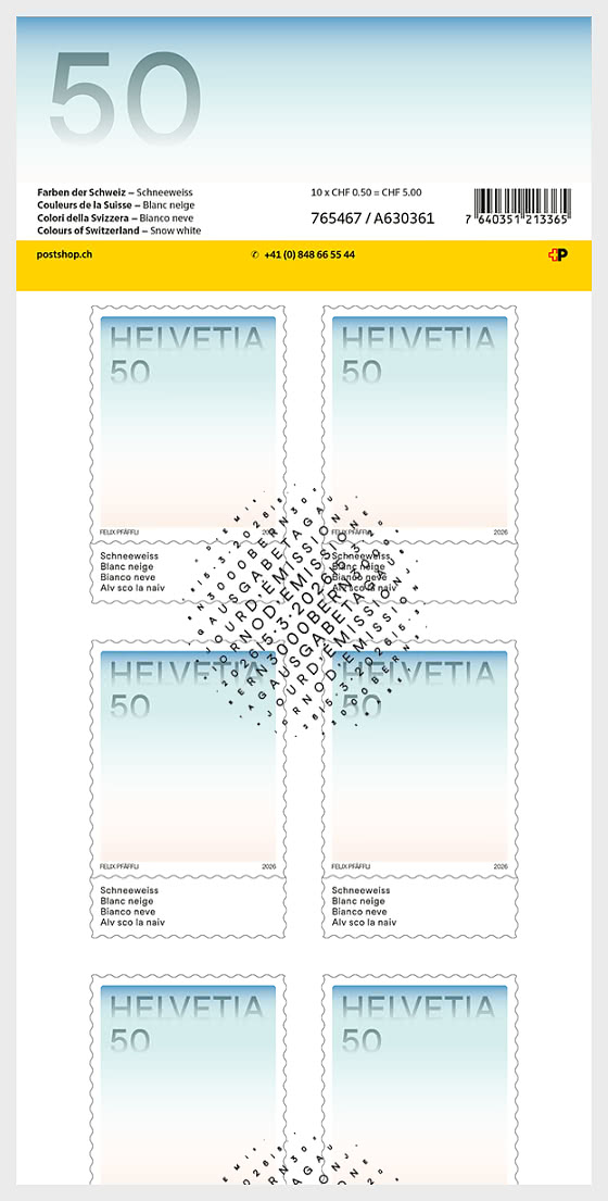 2026 PRE-ORDER 瑞士的色彩 - 小版张 CTO