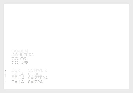 2026 PRE-ORDER 瑞士的色彩 - 首日封