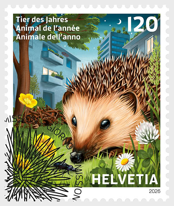 2026 PRE-ORDER 年度动物——欧洲刺猬 - 套票 CTO