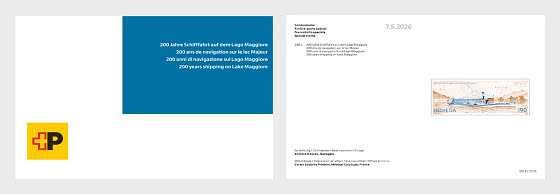 2026 PRE-ORDER 200 Years Shipping on Lake Maggiore - Folder/Collection Sheet A5 Mint - Collectibles
