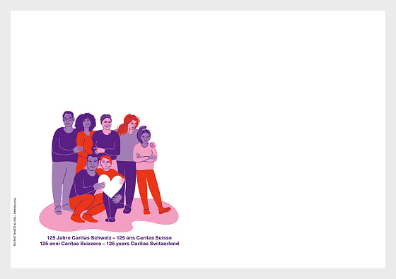 2026 PRE-ORDER Caritas Suisse 125 Ans - FDC sans timbre