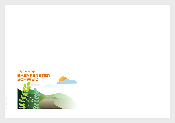 2026 PRE-ORDER 25 Años Baby Window Suiza - FDC sin sello