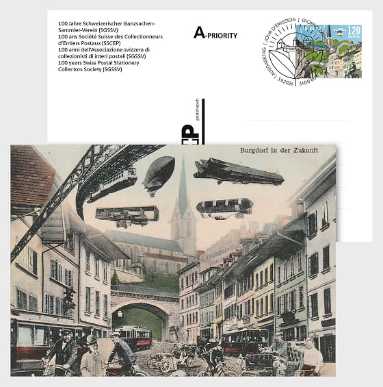 2026 PRE-ORDER 100 Años de la Sociedad Suiza de Coleccionistas de Papelería Postal (SGSSV) - Postales