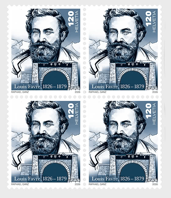 2026 PRE-ORDER Louis Favre 1826-1879 - Viererblock
