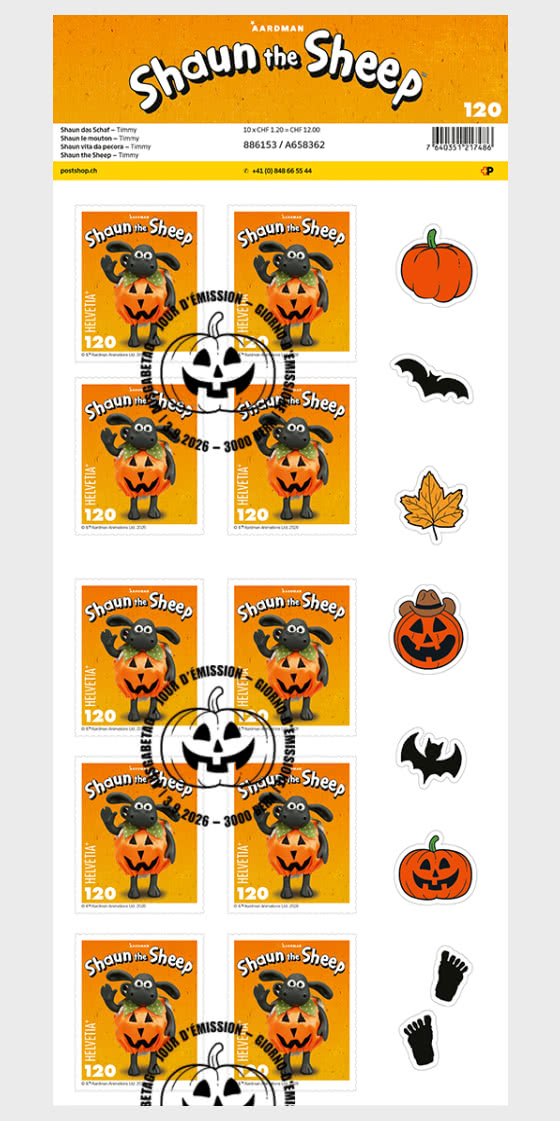 2026 Shaun le Mouton - Mini-feuilles CTO