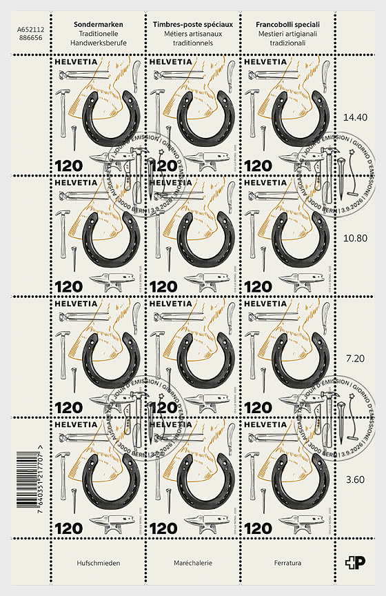2026 PRE-ORDER Métiers Traditionnels Spécialisés - Mini-feuilles CTO