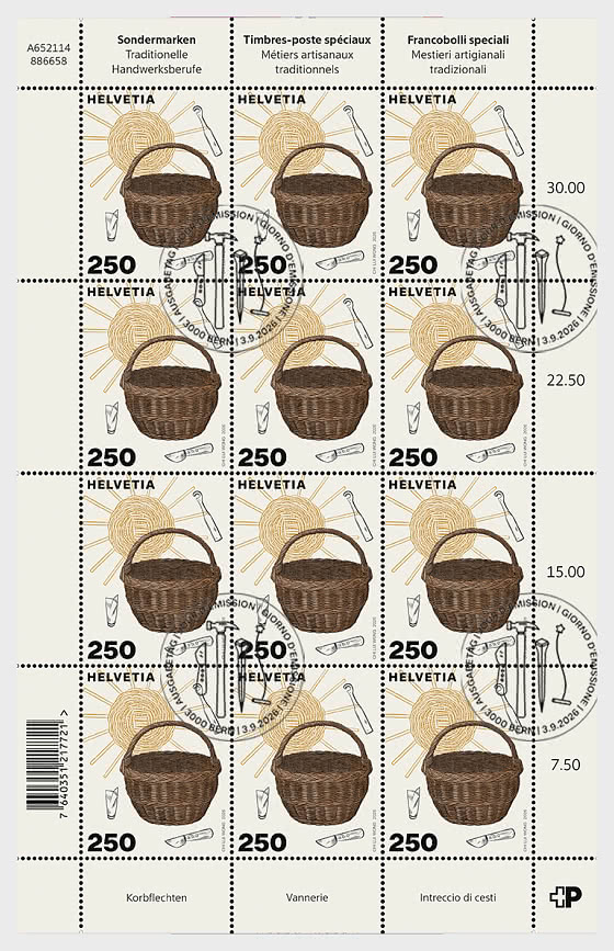 2026 PRE-ORDER Métiers Traditionnels Spécialisés - Mini-feuilles CTO