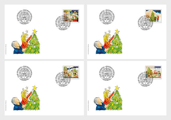 2026 PRE-ORDER Weihnachten - Ersttagsbrief Einzelmarken