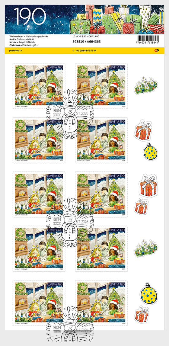 2026 PRE-ORDER Noël - Mini-feuilles CTO