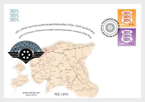 2026 Definitive Stamp - Coat of Arms €0.50 & €3.90 - First Day Cover
