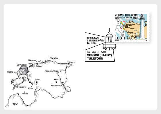 2026 Vormsi Lighthouse - First Day Cover