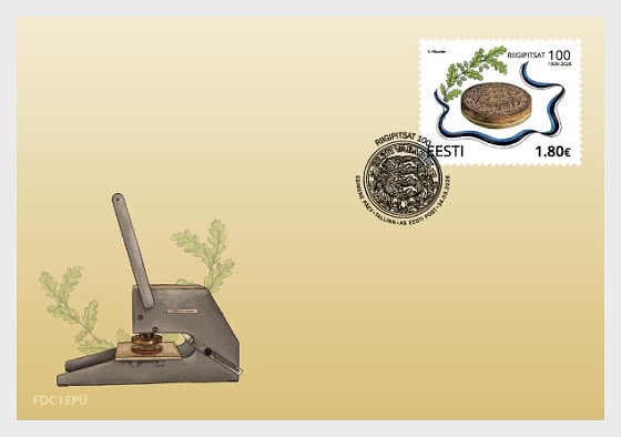 2026 Centenario del Gran Sello de la República de Estonia - Sobre de Primer Dia