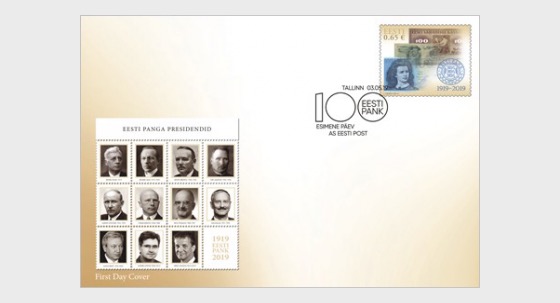 100 Years Of Eesti Pank Estonia Stamps Worldwide Stamps Coins
