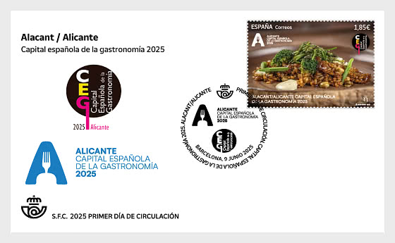 2025 Alicante Capital Of Gastronomy - First Day Cover