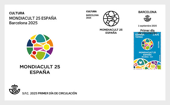 2025 Kultur - Mondiacult 25 Spanien, Barcelona - Ersttagbriefe