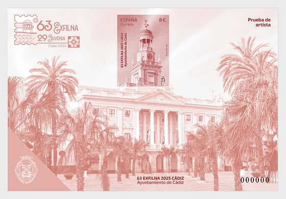 2025 63 Exflina, Cadix, Mairie de Cadix - Collectable