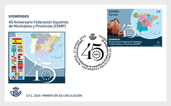 2026 45 Aniversario de la Federación Española de Municipios y Provincias (FEMP) - Sobre de Primer Dia